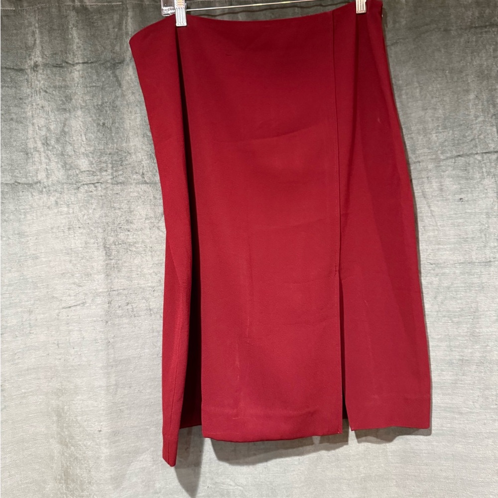 MM Lafleur Rich Red Pencil Skirt